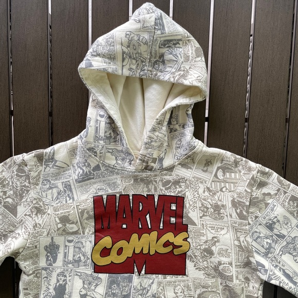 MARVEL MARVEL COMICS COMIC STRIP HOODED HOODIE SWEATSHIRT!! - Picture 3 of 11